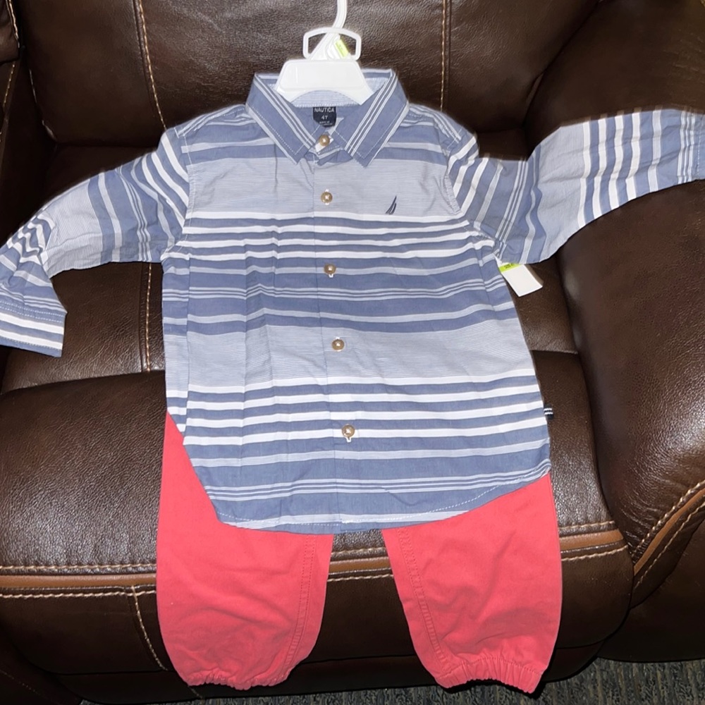 NWT Boys Nautica 2pc Pants Set